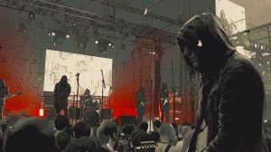 Видео и музыка сгенерированное нейросетью