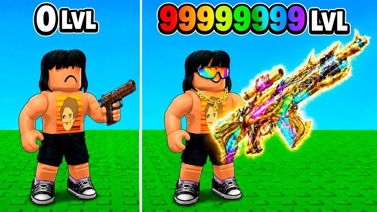 [PipaPupa] ОТ РЖАВОГО ПИСТОЛЕТА ДО БОГА-ОРУЖИЯ В ROBLOX 🤯