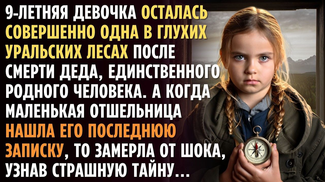 9-летняя девочка осталась совершенно одна после смерти деда. В глухом лесу она встретила