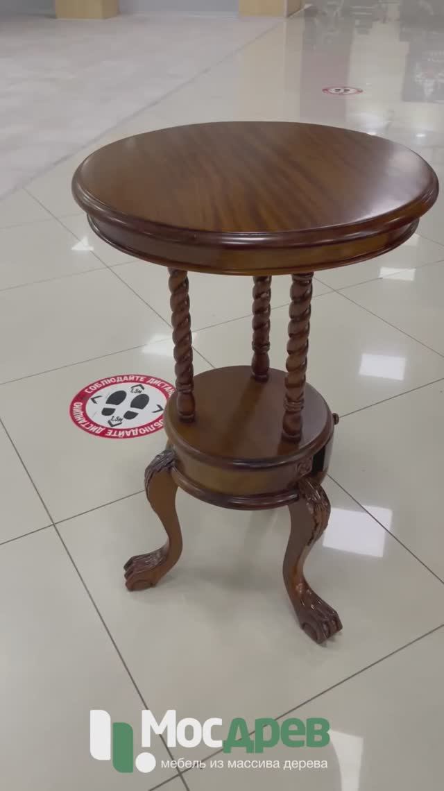 Столик приставной/ламповый МИГ382 из массива дерева от фабрики Satin Furniture (Индонезия)