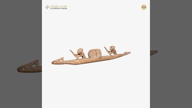 Фигурка гребцы на каноэ Папуа  Новая Гвинея