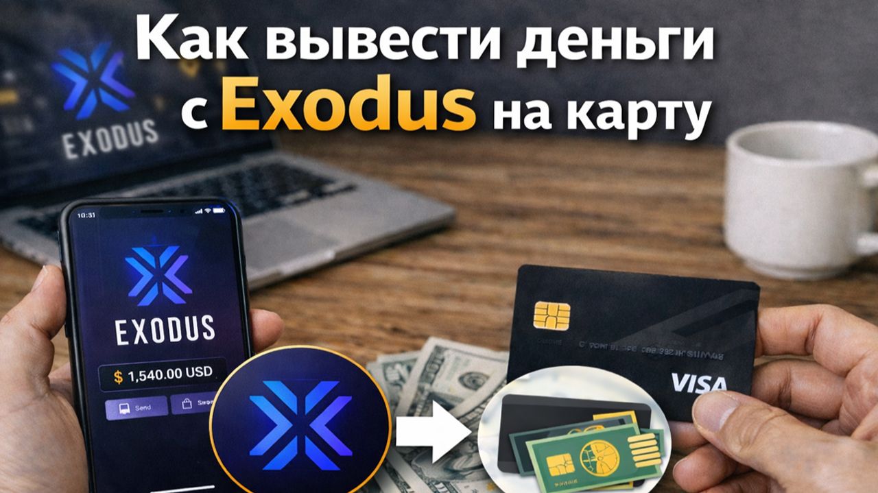 как вывести деньги с Exodus на карту в россии без комиссии