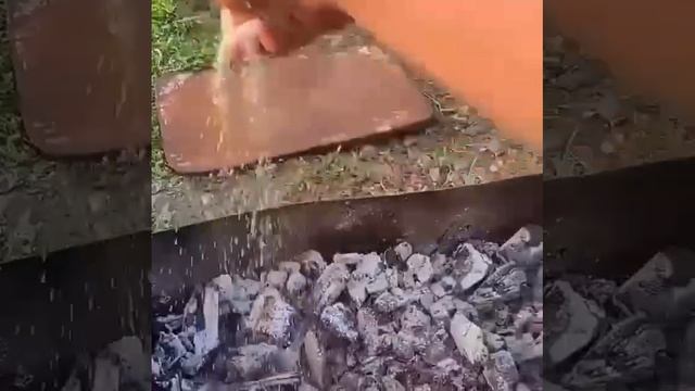 Как сделать, чтобы шашлык не подгорел на мангале.