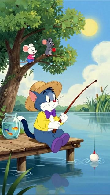 Кот Леопольд на рыбалке котлеопольд мультик