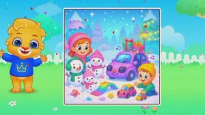 Детский развивающий мультфильм, головоломка-пазлы.