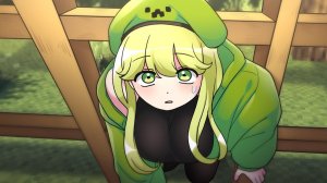 Криппер, застряла в заборе BubblePlanet anime