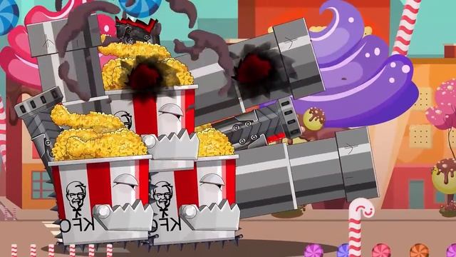 NEW MONSTER Techno Inquisitor. The Armor-Piercing Claw - DUMP TRUCKS UPGRADE   Cartoons About Tanks