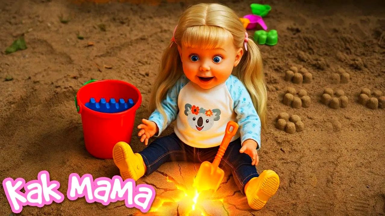 Невероятная находка Эмили! Что спрятано в песочнице? Секретный сюрприз!