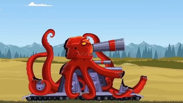 За нами следит Стальной монстр! 7. Танк UP и резервуар для кока-колы в бункере   Мультики про танки