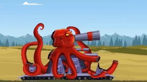 За нами следит Стальной монстр! 7. Танк UP и резервуар для кока-колы в бункере   Мультики про танки