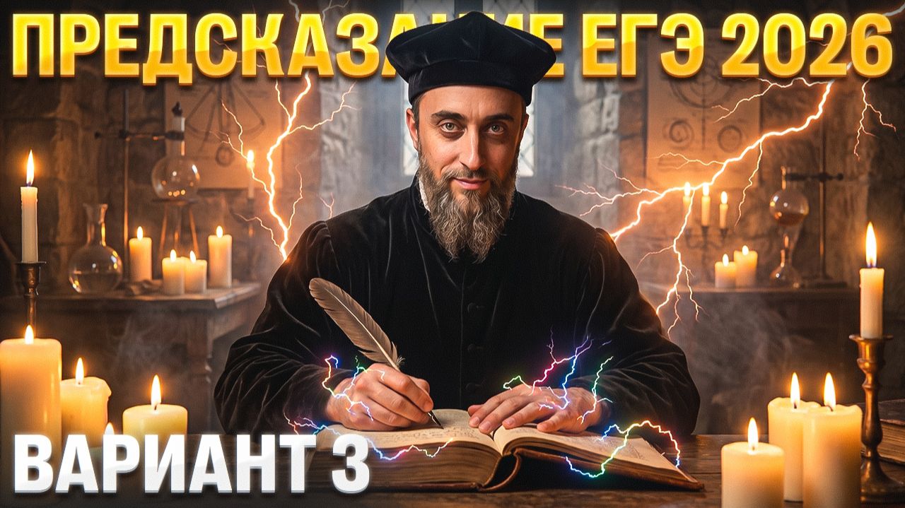 Предсказание ЕГЭ 2026 | 3 Вариант | Саня Эбонит