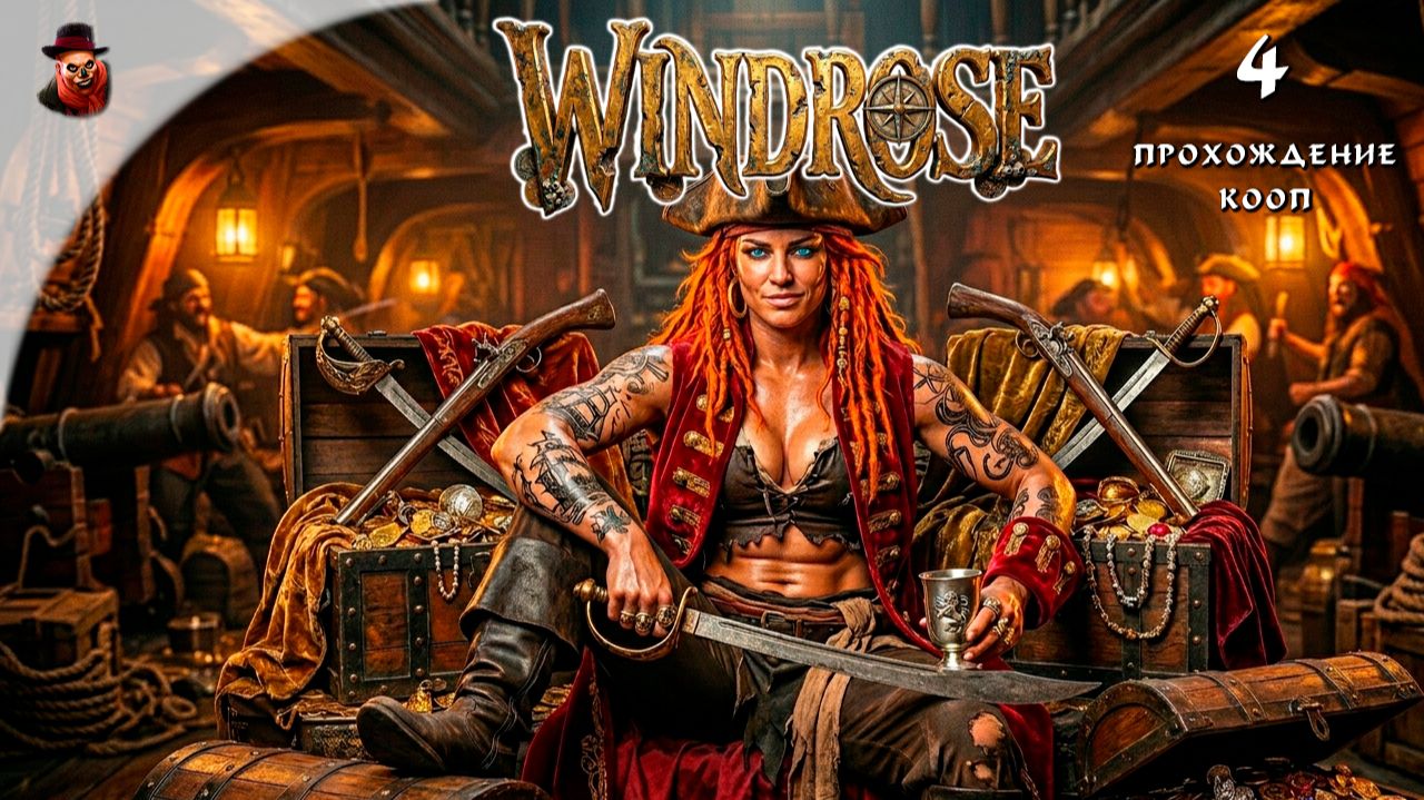 КОРОТКА ЖИЗНЬ ПИРАТА но мы все еще живы Windrose 4 - КООП прохождение