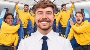 Последний, кто убрал руку от самолета, получит его! mrbeast мистербист