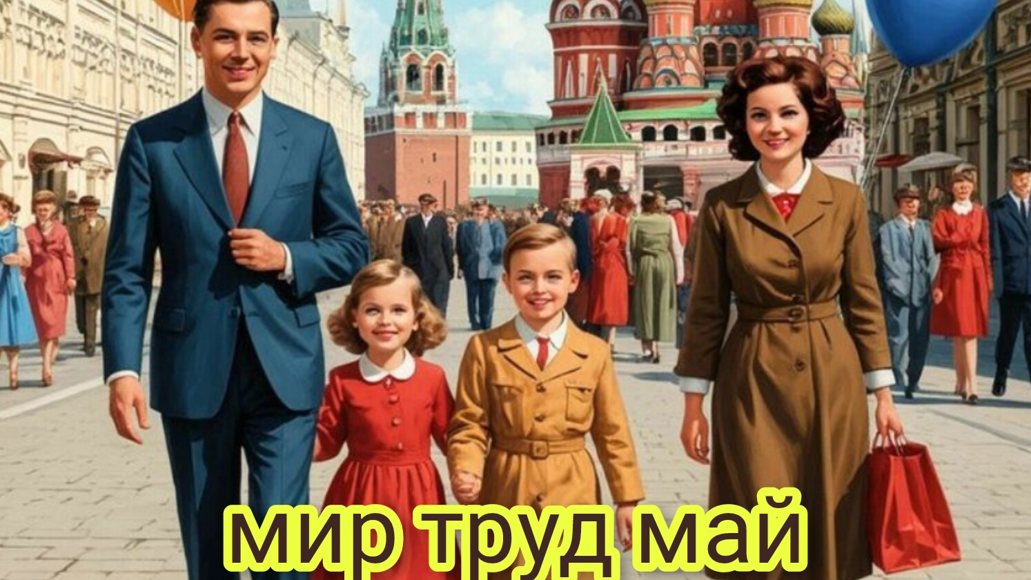 С праздником 1 мая. Самая лучшая музыкальная открытка.