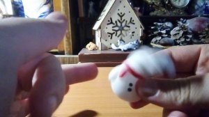 Мягкая игрушка снеговичок сквиш. Распаковка и обзор.