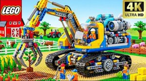 Я построил ГИГАНТСКОЕ сооружение из конструктора LEGO Technic для своей фермы LEGO!