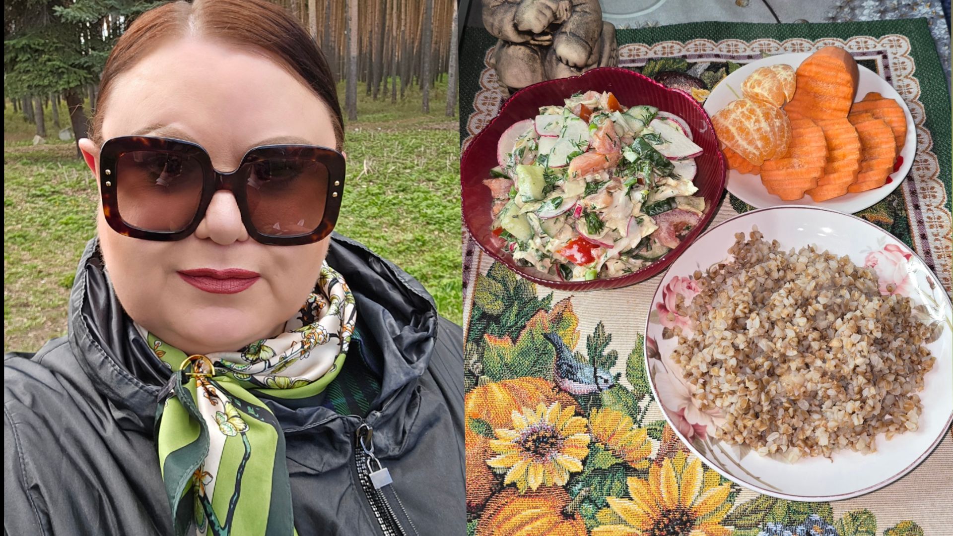 Готовим вместе ПП еду 🥦 Греча и салат из свежих овощей 🥗