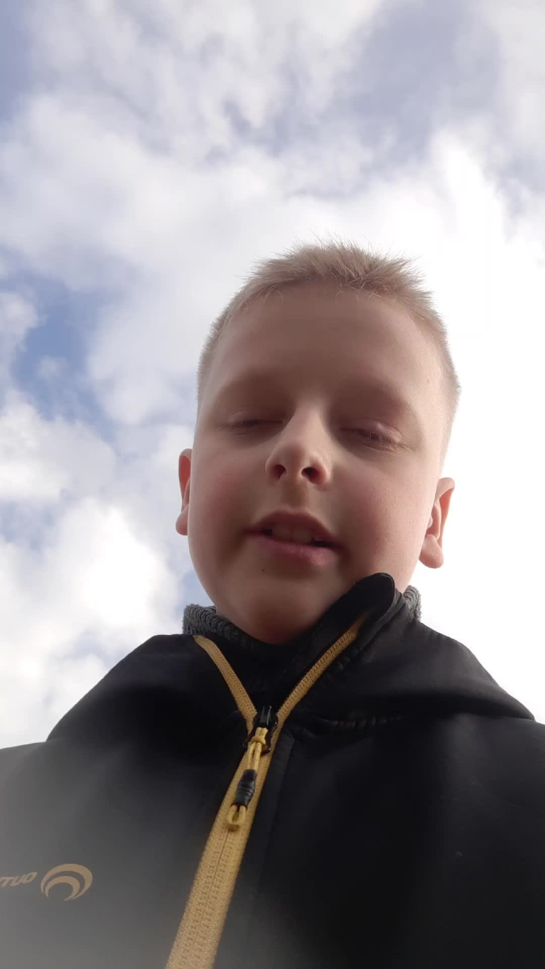 катаюсь на самокаде с собачкой