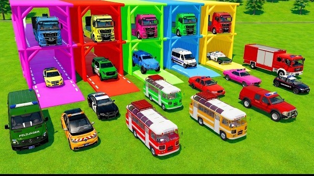 БЕЗУМНАЯ ТРАНСПОРТИРОВКА ПОЖАРНОЙ МАШИНЫ, ПОЛИЦЕЙСКИХ МАШИН И ТАНКА С ГРУЗОВИКАМИ И ВЕРТОЛЕТАМИ