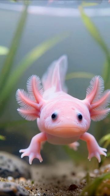 Удивительный аксолотль: погружение в подводный мир аксолотль рыбы природа экзотика
