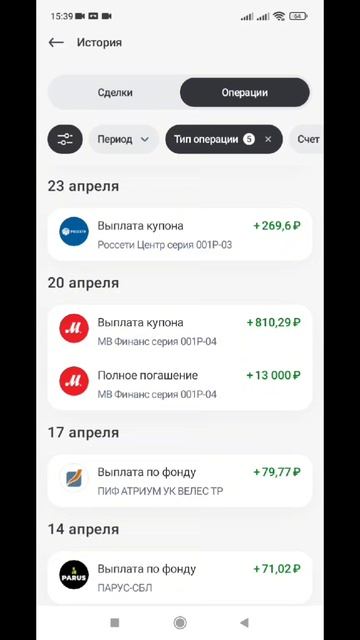 Сколько денег я получила со своих инвестиций в апреле инвестиции деньги накопления капитал