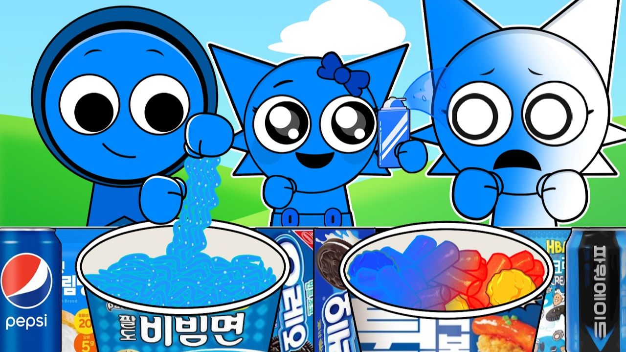 ВСЁ В ОДНОМ ЦВЕТЕ - 24 ЧАСА! Инкредибокс Спрунки! - Мукбанг из Маагазина!