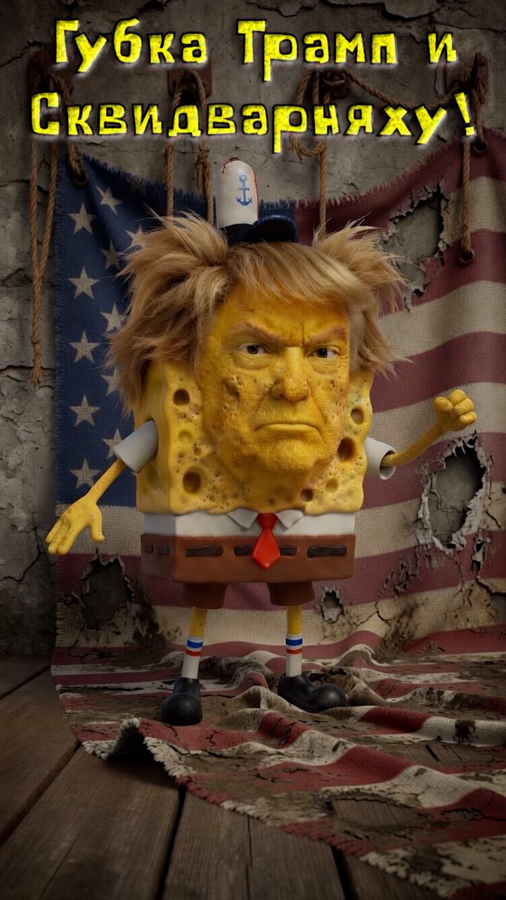 Губка Трамп и Сквидварняху
