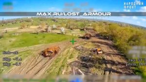 Оператор БпЛА около кучи соженной техники обнаружил противника