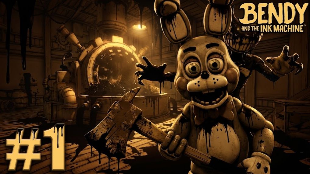 ТОЙ БОННИ ПОПАЛ В ЧЕРНИЛЬНЫЙ МИРBendy and the Ink Machine 1