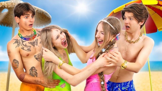 Богатая против бедной. ПлЯжная вечеринка!