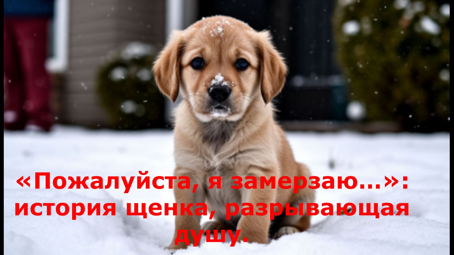 «Пожалуйста, я замерзаю…»: история щенка, разрывающая душу.