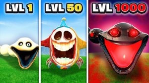 Уровень 1 Голодный Червь ПРОТИВ Уровня 1000 Голодный Червь