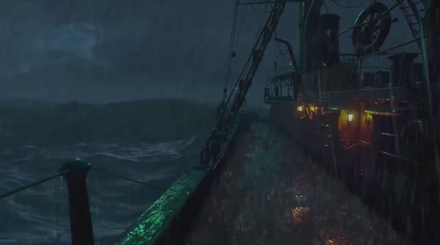 Звуки шторма в океане с борта лодки: белый шум для сна