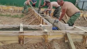 Фундамент для дома, как это было, лето 2022 года.