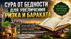 Сура от бедности для увеличения ризка и бараката | Для достатка и благословения