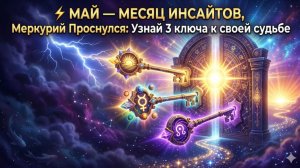 ⚡️ МАЙ — МЕСЯЦ ИНСАЙТОВ, Меркурий Проснулся: Узнай 3 ключа к своей судьбе