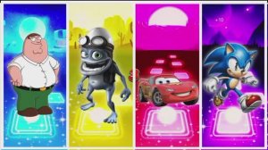 🏆 МЕГА-БАТТЛ: Питер Гриффин против Соника и Молнии Маккуина! Безумный Крейзи Фрог в Плитках Музыки!