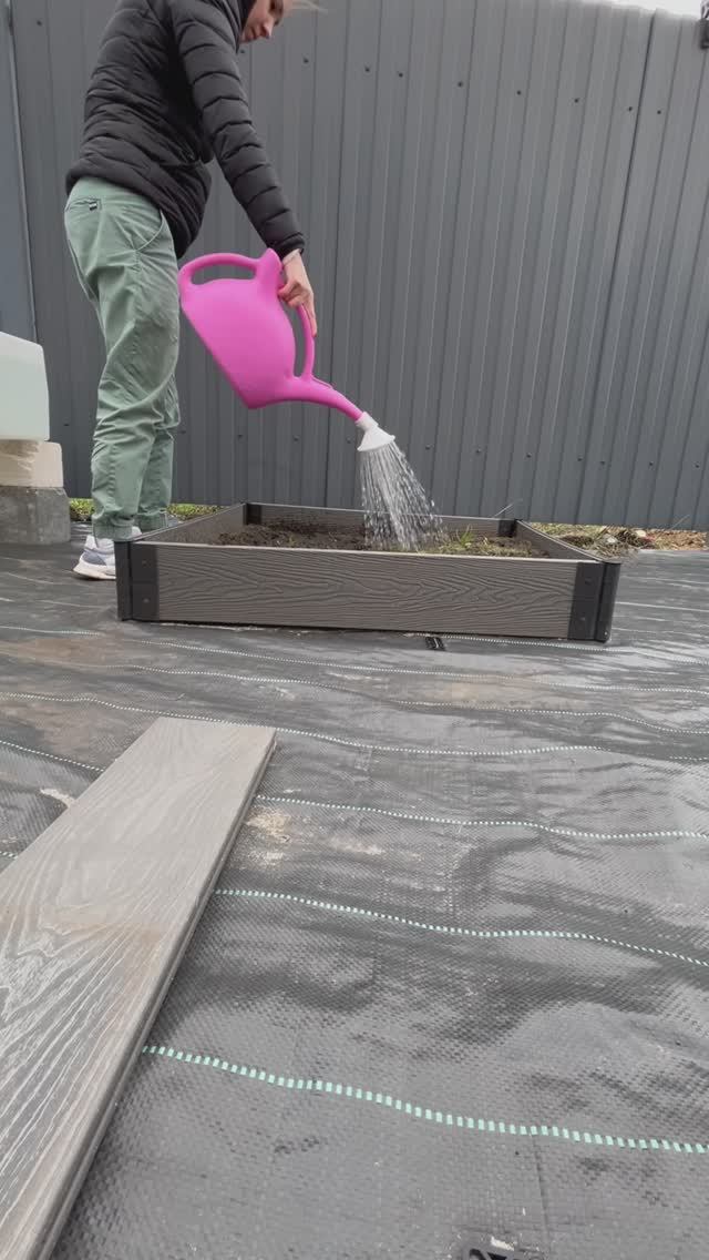 Грядки в загородном доме