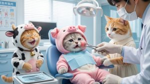 У котика заболели зубы и за сладкого мультики. Котик и зубной врач мультики. Видео про котиков