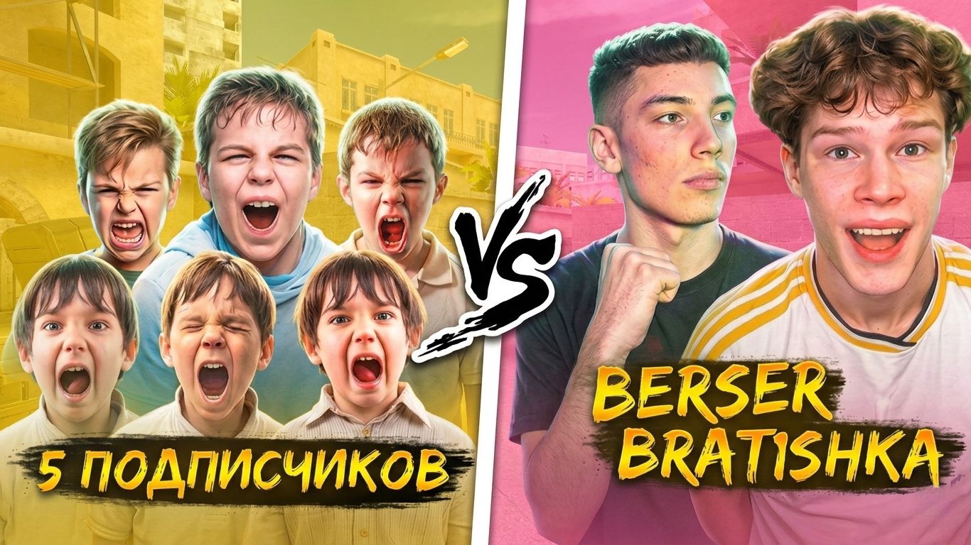 ШОУМАТЧ БЕРСЕРА И БРАТИШКИ С ПОДПИСЧИКАМИ НА МИЛЛИОН ГОЛДЫ В STANDOFF 2🔥