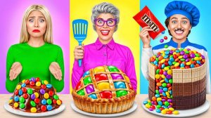 Кулинарный Челлендж# Я против Бабушки # Смешные Челленджи с Едой от Jelly DO Challenge