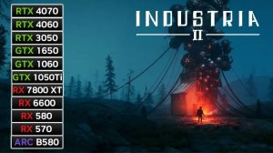Industria 2 | RX 7800 XT vs RTX 4070 vs RTX 4060 vs GTX 1650 | RX 5600 | 1080p, 1440p