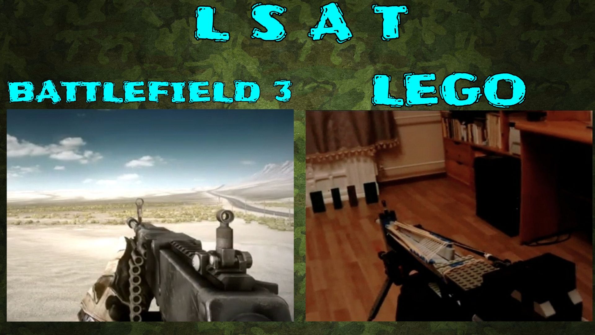 ЛЕГО ОРУЖИЕ | АМЕРИКАНСКИЙ ПУЛЕМЕТ LSAT ИЗ ИГРЫ BATTLEFIELD 3 | СТРЕЛЯЕТ