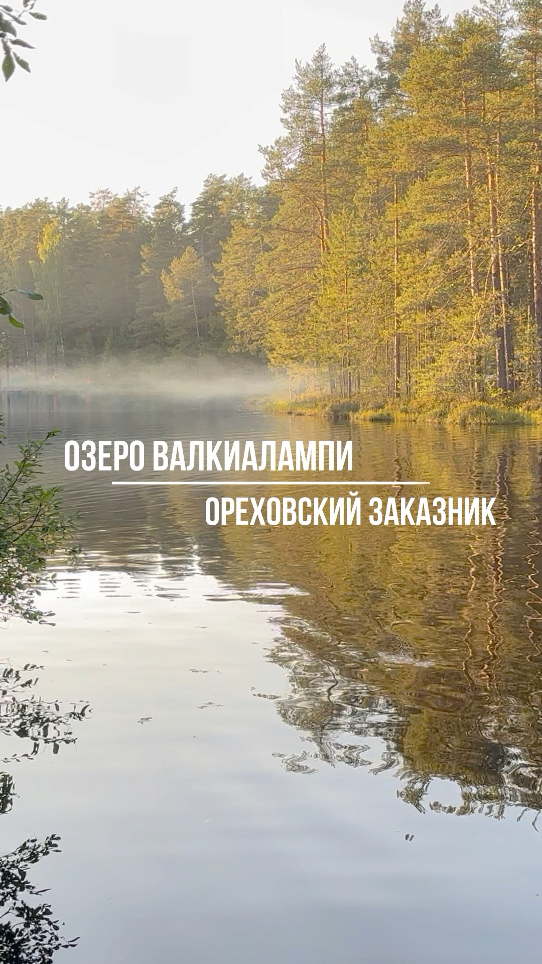 Озеро Валкиалампи Ореховский заказник