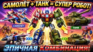 🔥 Боевой самолёт + Танк объединяются в СУПЕР РОБОТА! Эпичная комбинация 2026