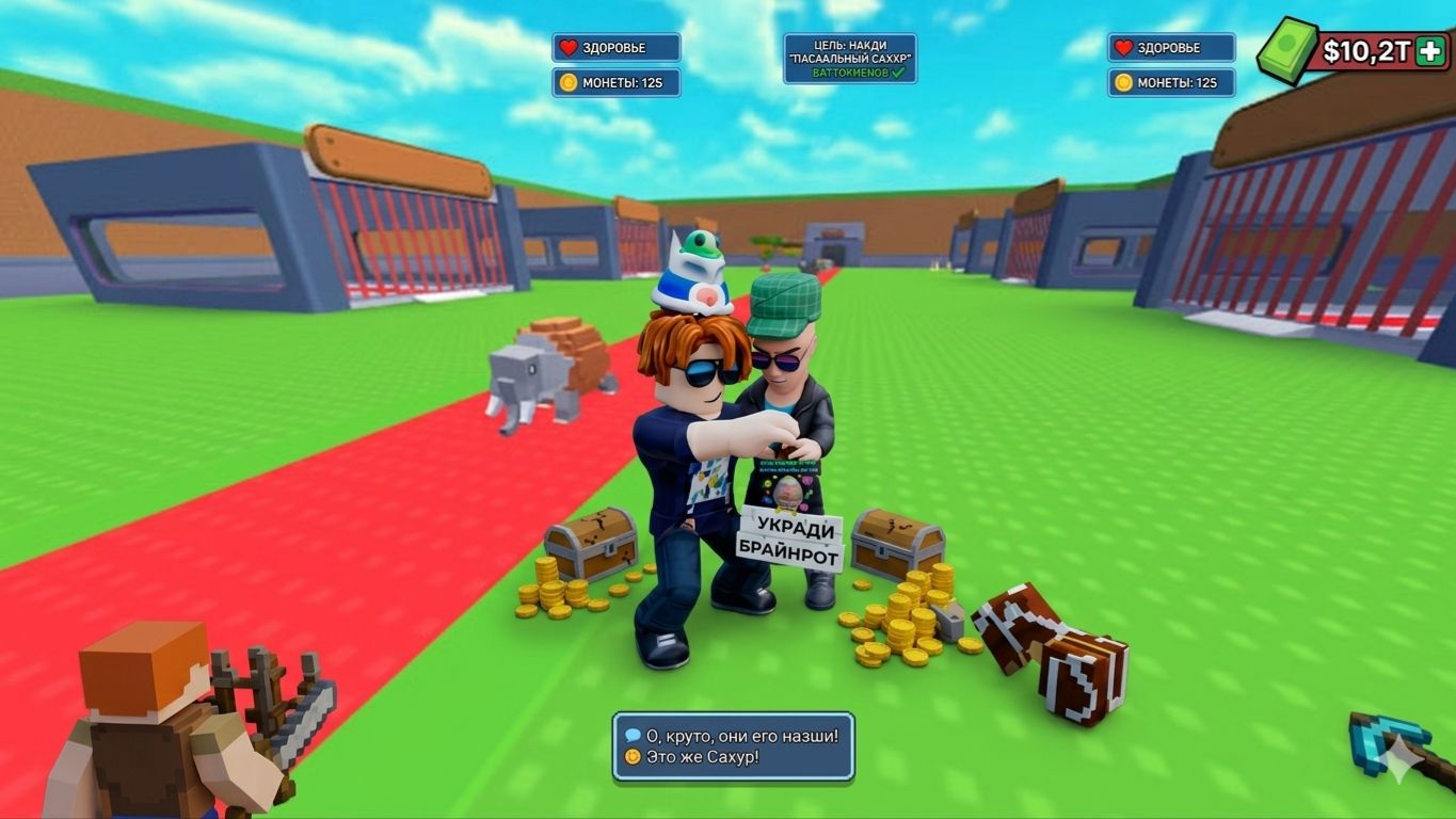 УКРАЛ РЕДЧАЙШЕГО БРАЙНОТА У Roblox Egor AKM Games