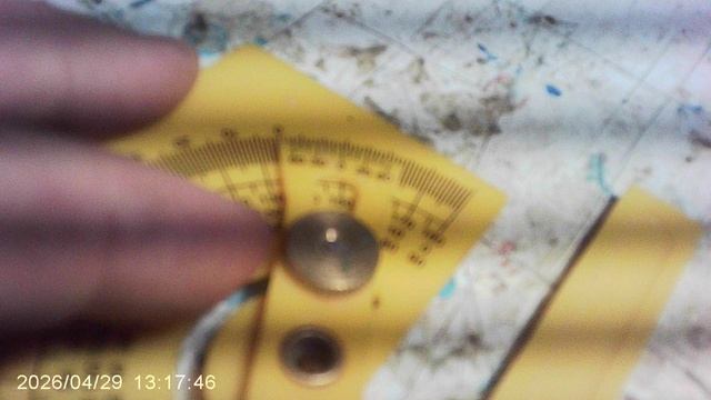 Отмеряю квадрантом угол в 30 градусов