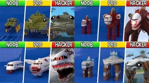 ЛЕГО Все Персонажи ЗАРАЖЕННОГО САМОЛЕТА! НУБ/ ПРО/ ХАКЕР!