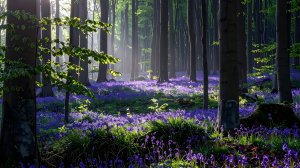 Атмосфера весеннего лесного луга🌸 Пение птиц в лесу с колокольчиками.