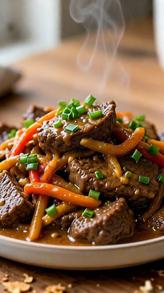 Говяжья печень по-строгановски